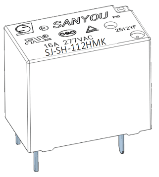SJ-K series--General Power Relay 공식 제품 이미지