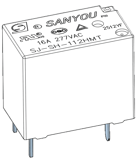 SJ-T(16A)series--General Power Relay 공식 제품 이미지